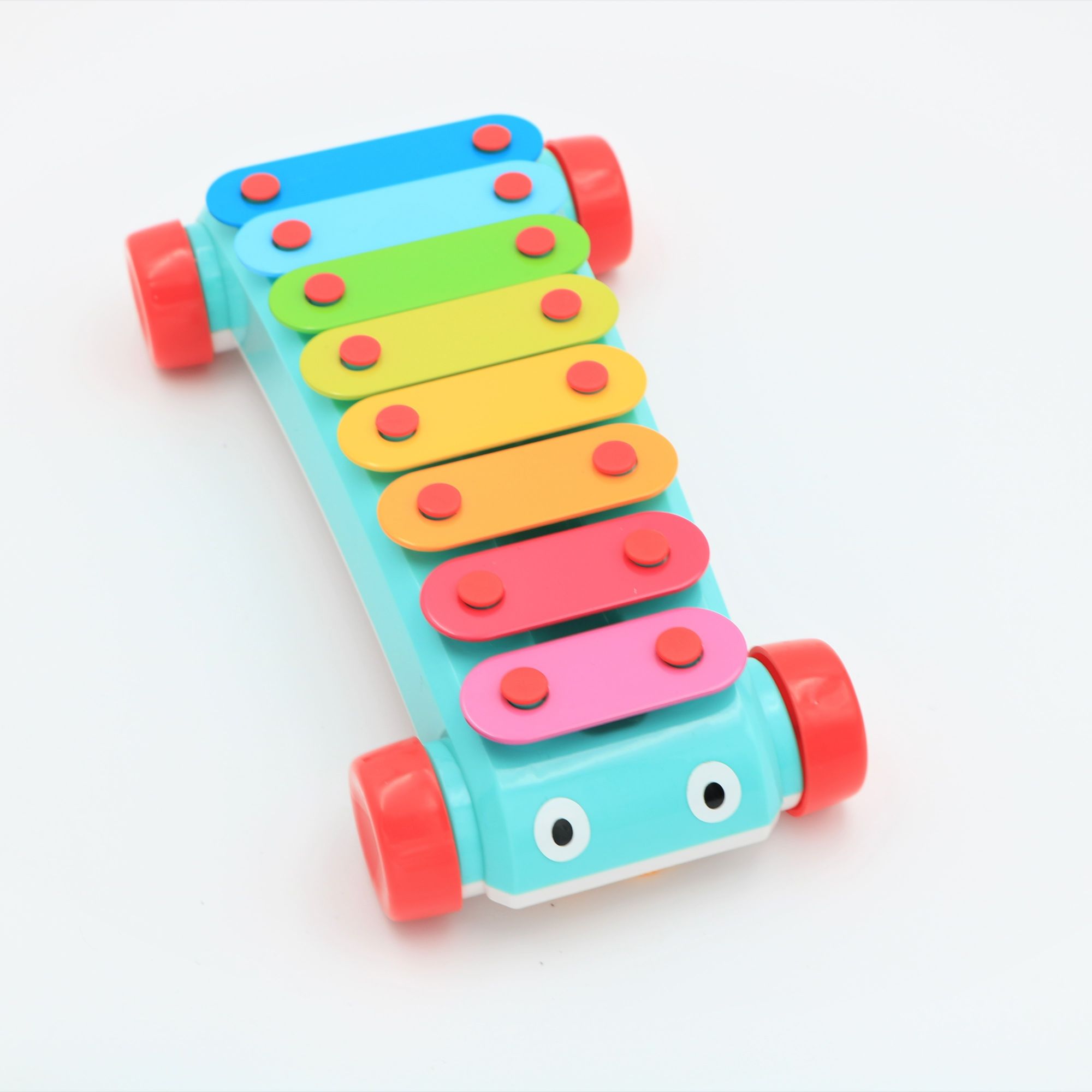 Pequeño juguete de piano de coche musical Rainbow Baby