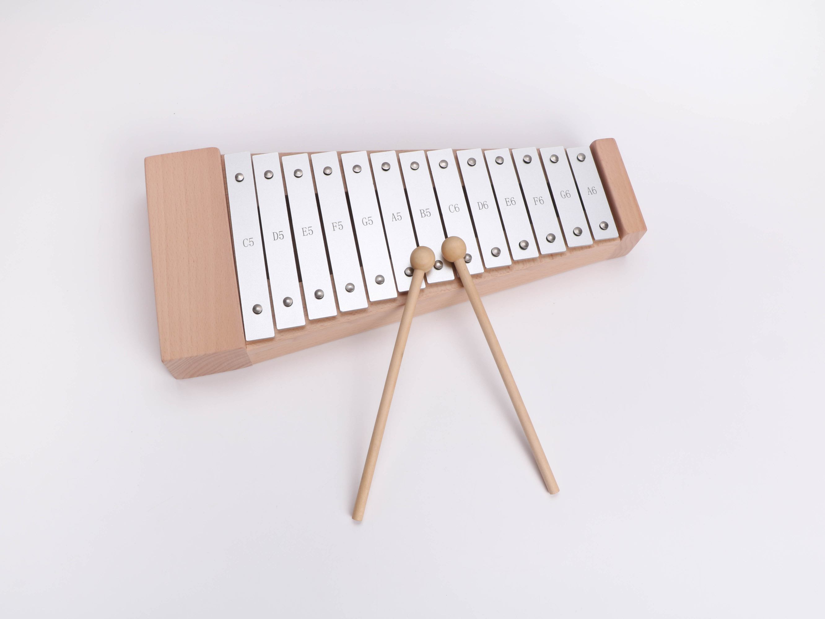 New G5-A6 Beech Aluminum Alloy Educational Children Unisex Learning Educational  Xylophone Music Toy