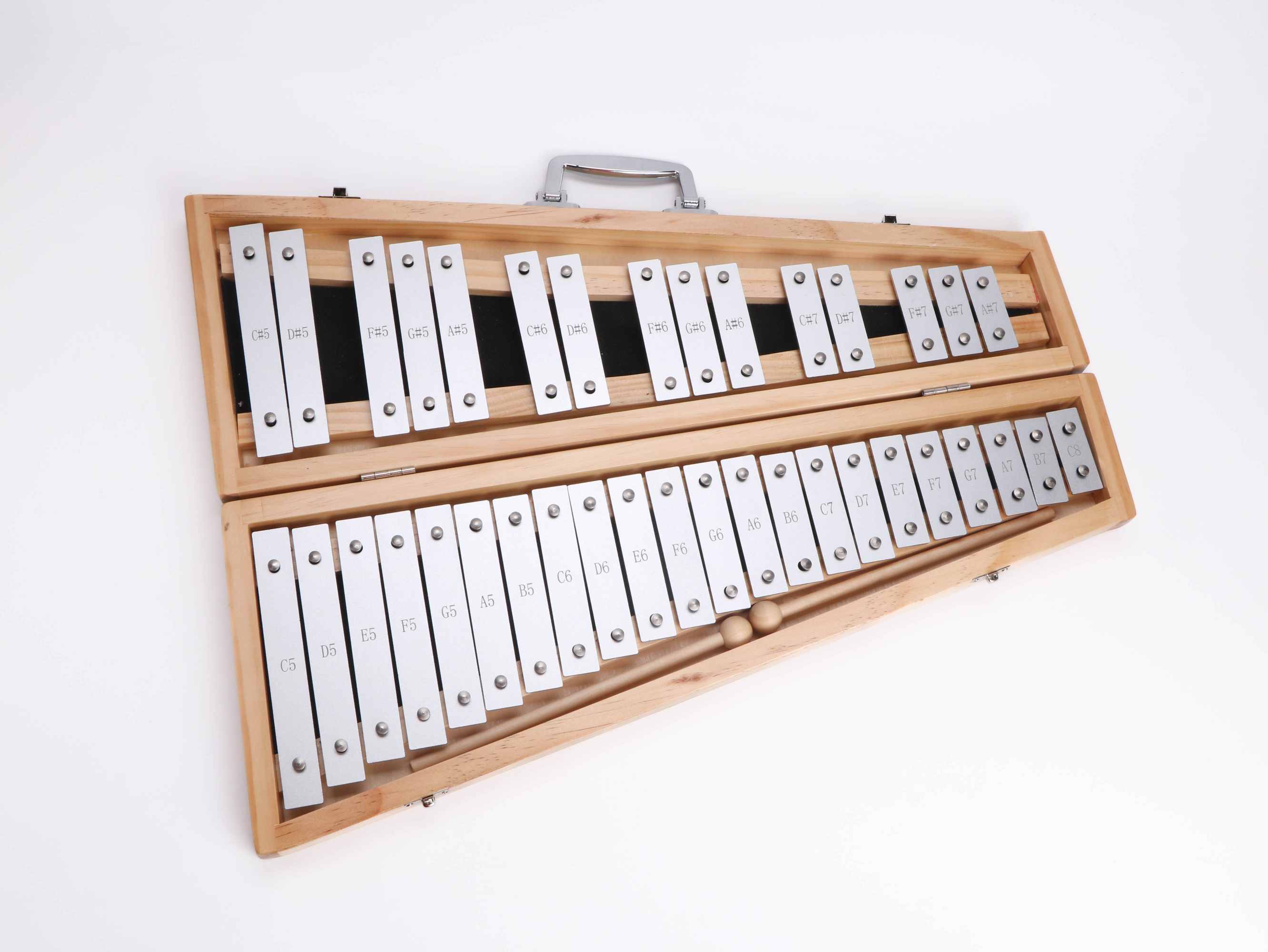 New 37 Notes C5-C8 Metal Xylophone Educational Children's Music Toy