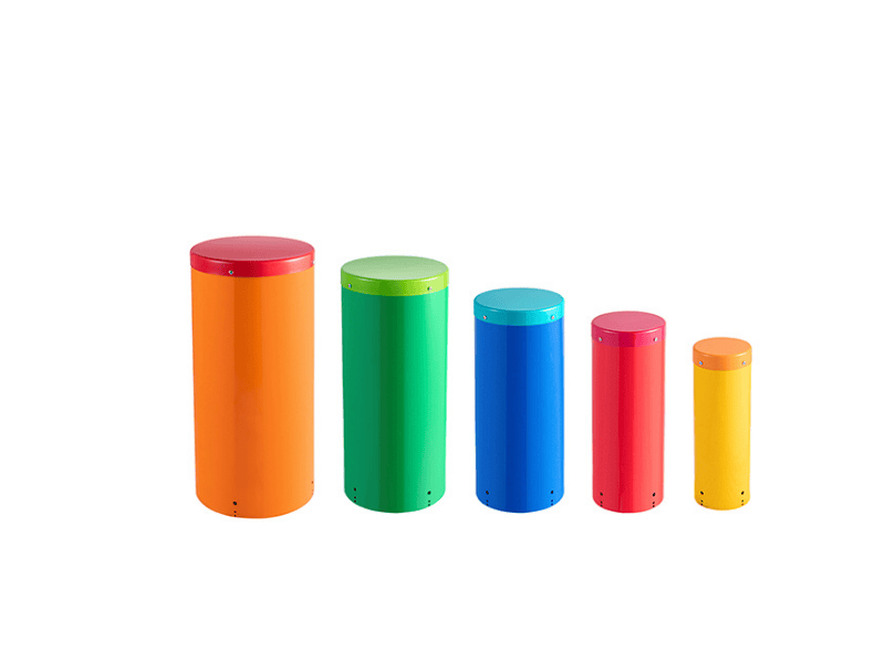 Tambor de mano Elite de patio de recreo de acero inoxidable colorido y divertido