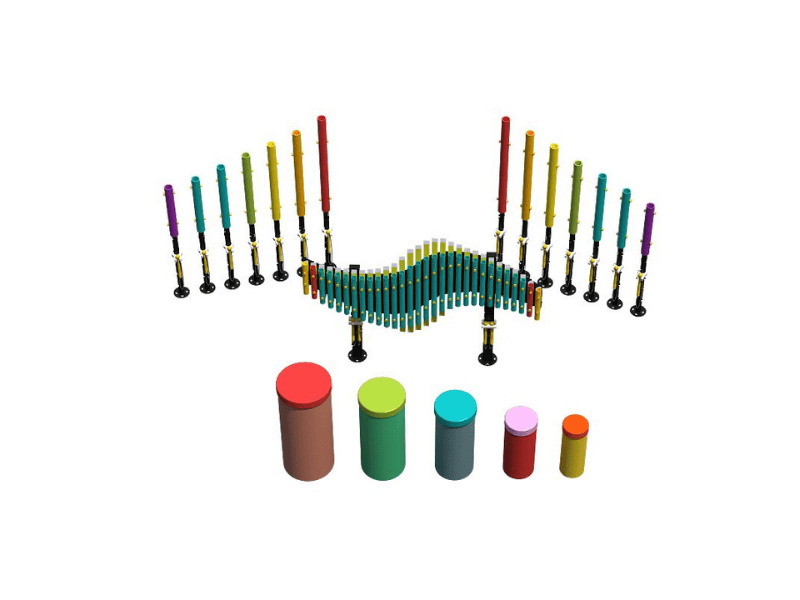 Conjunto de equipo de juguete de piano de música de juegos infantiles coloridos de fitness