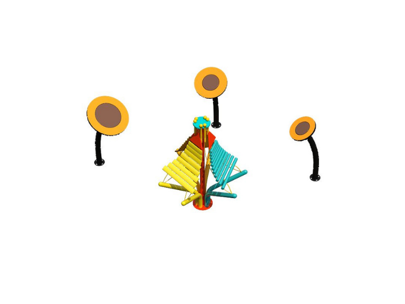 Conjunto de equipo de juguete de piano de música de juegos infantiles coloridos de fitness